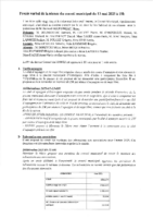procès verval de la séance du conseil municipal du 13 mai 2025